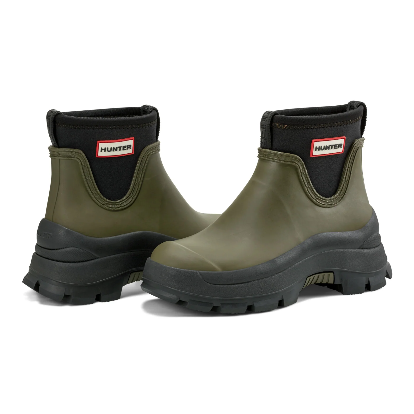Women's Eloise Lug Sole Waterproof Neoprene Rain Booties