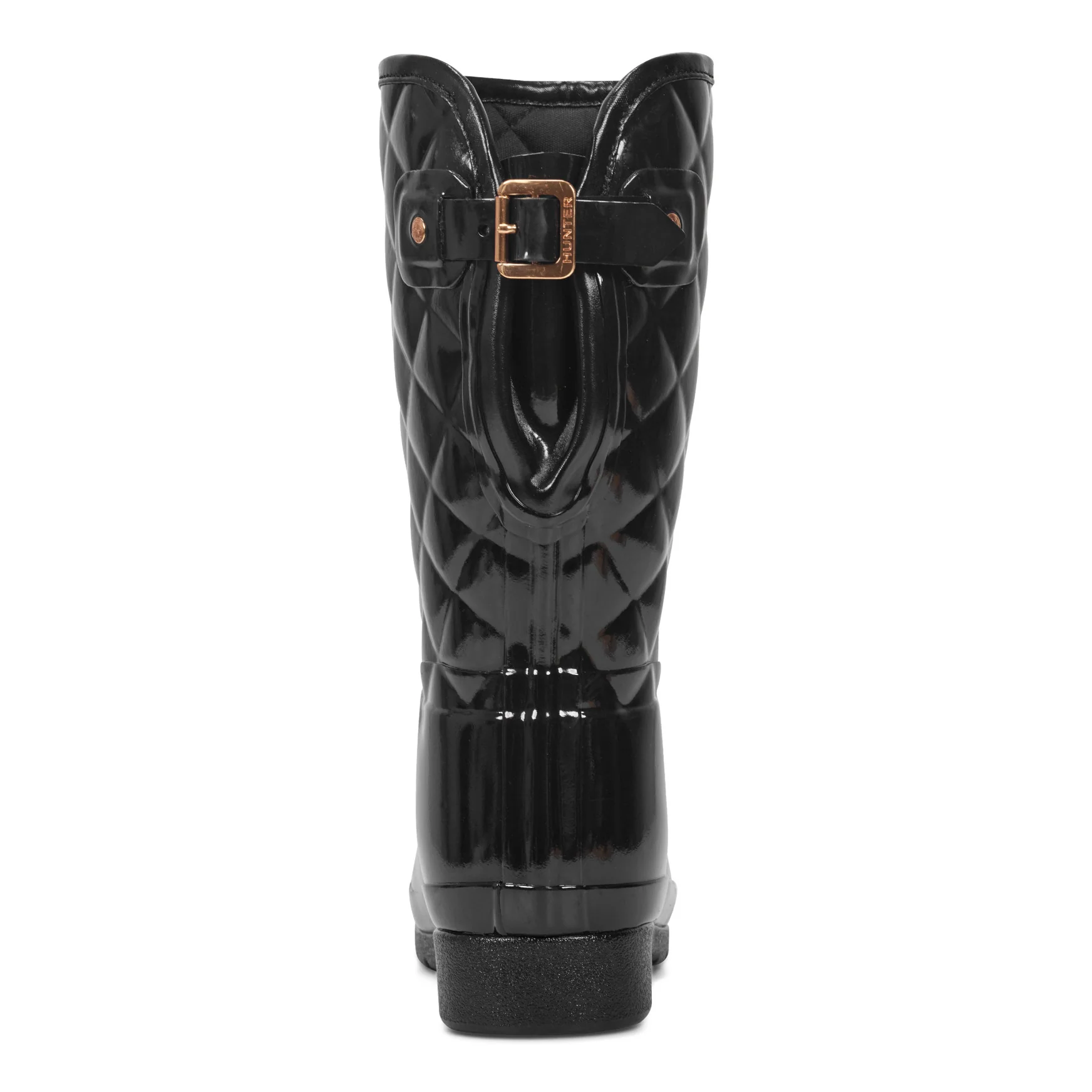 Women's Adjustable Quilted Refined Slim Fit Short Rain Boots